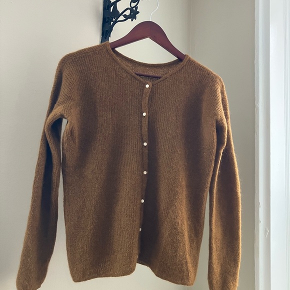 Sezane Caramel Gaspard Cardigan - Picture 2 of 6